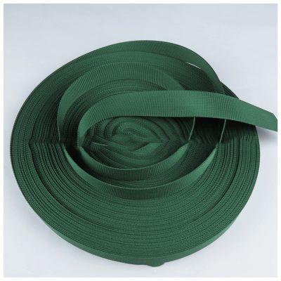 DUnLap 5 m Webbing, 1 mm Thick, 20/25/32/38/50 mm, Grass Green, 25 mm