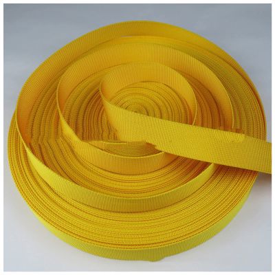 DUnLap Cotton Webbing, 5 m, 50 mm Wide, 1 mm Thick, Yellow