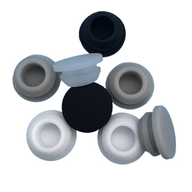 2,550,6 mm Silicone Rubber T-Plugs, 10/5/2/1 pcs, Grey, STDS011.5-10pcs