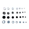 2,550,6 mm Silicone Rubber T-Plugs, 10/5/2/1 pcs, Grey, STDS011.5-10pcs view 4