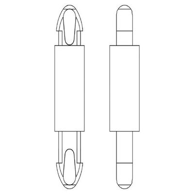 10-Pack 8G806V40129 PCB Spacer, Polyamide 66, 3 mm, Natural, UL94V-2, DREMEC