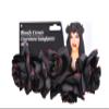 Fun World Bloody Glitter Flower Headpiece, Black, One Size view 2