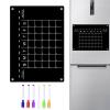 Niktule Refrigerator Meal Planning Board, Reusable Acrylic Weekly Planner Set view 1