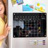 Niktule Refrigerator Meal Planning Board, Reusable Acrylic Weekly Planner Set view 2