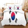 NDXRWDZR Korean Flag Bedding Set, 155 x 220 cm, Microfiber view 1