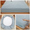 YUDEYU Quilted Fitted Sheet, Washed Cotton, Non-Slip, Wrinkle-Resistant Mattress Protector, G01, 200 x 200 cm + 28 cm view 2