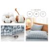 YUDEYU Quilted Fitted Sheet, Washed Cotton, Non-Slip, Wrinkle-Resistant Mattress Protector, G01, 200 x 200 cm + 28 cm view 3