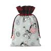 Cute Zebra Drawstring Gift Bag, Fashionable, Unique, Reusable, for Holidays and Special Occasions view 2