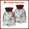 Cute Zebra Drawstring Gift Bag, Fashionable, Unique, Reusable, for Holidays and Special Occasions view 3