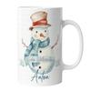 timalo Personalized Christmas Mug with Name, Snowman-2 view 1