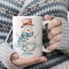 timalo Personalized Christmas Mug with Name, Snowman-2 view 4