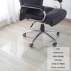 Transparent 1.5 mm Office Chair Mat for Hard Floors, Frosted view 2