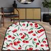 WowPrint Cherry Fruit Area Rug, Washable Non-Slip Mat, 120 x 120 cm view 1