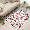 WowPrint Cherry Fruit Area Rug, Washable Non-Slip Mat, 120 x 120 cm view 3