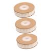 EXCEART 3-Roll Cotton Twill Tape with Ruler Print, Beige view 1