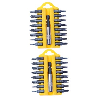 Housoutil 2-Piece 17-in-1 Drill Bit Set with Bit Holder, Compact and Organized