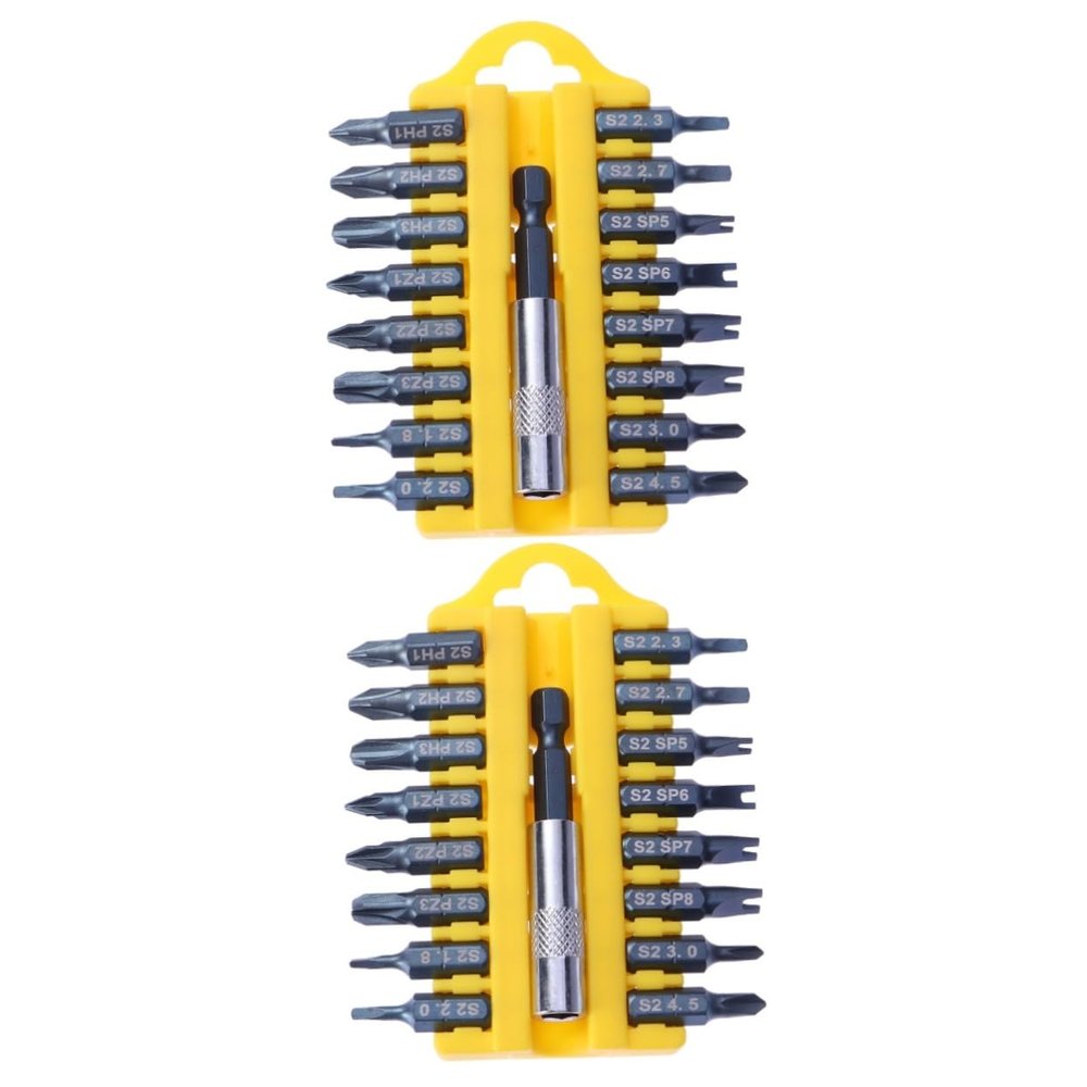 Housoutil 2-Piece 17-in-1 Drill Bit Set with Bit Holder, Compact and Organized