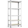 Wiltec Heavy-Duty Shelving Unit 180 x 90 x 30 cm, 875 kg Total Capacity, Galvanized Steel, 5 Shelves view 1