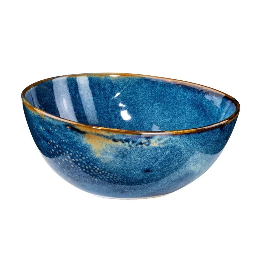 Verlo DEEP Blue Bowl, 25 x 23 cm, Porcelain Serving Bowl
