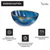 Verlo DEEP Blue Bowl, 25 x 23 cm, Porcelain Serving Bowl view 4