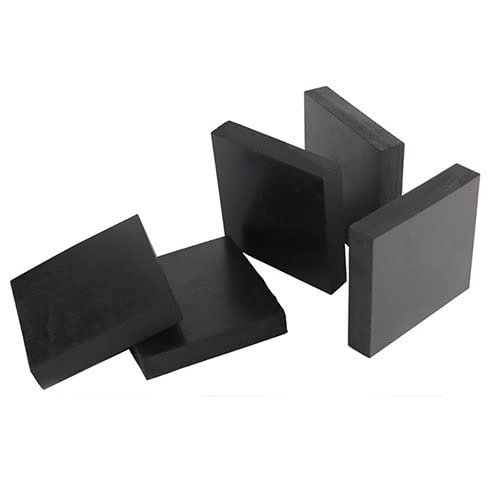 Black Neoprene Rubber Plate, Square, 1 Piece