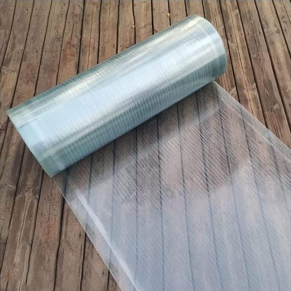 DAZULI 0.8 mm Polycarbonate Fiberglass Roof Panel, Sunshine Board, 59.1 x 65.6 in