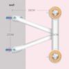 Double Wall-Mounted Ballet Barre with Fixed Handrail, 1.5 m/1 m view 2