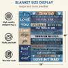 Aotximlat Blanket for Dad from Daughter, “To My Father” Throw Blanket, Birthday or Father’s Day Gift, 50 x 60 in view 4