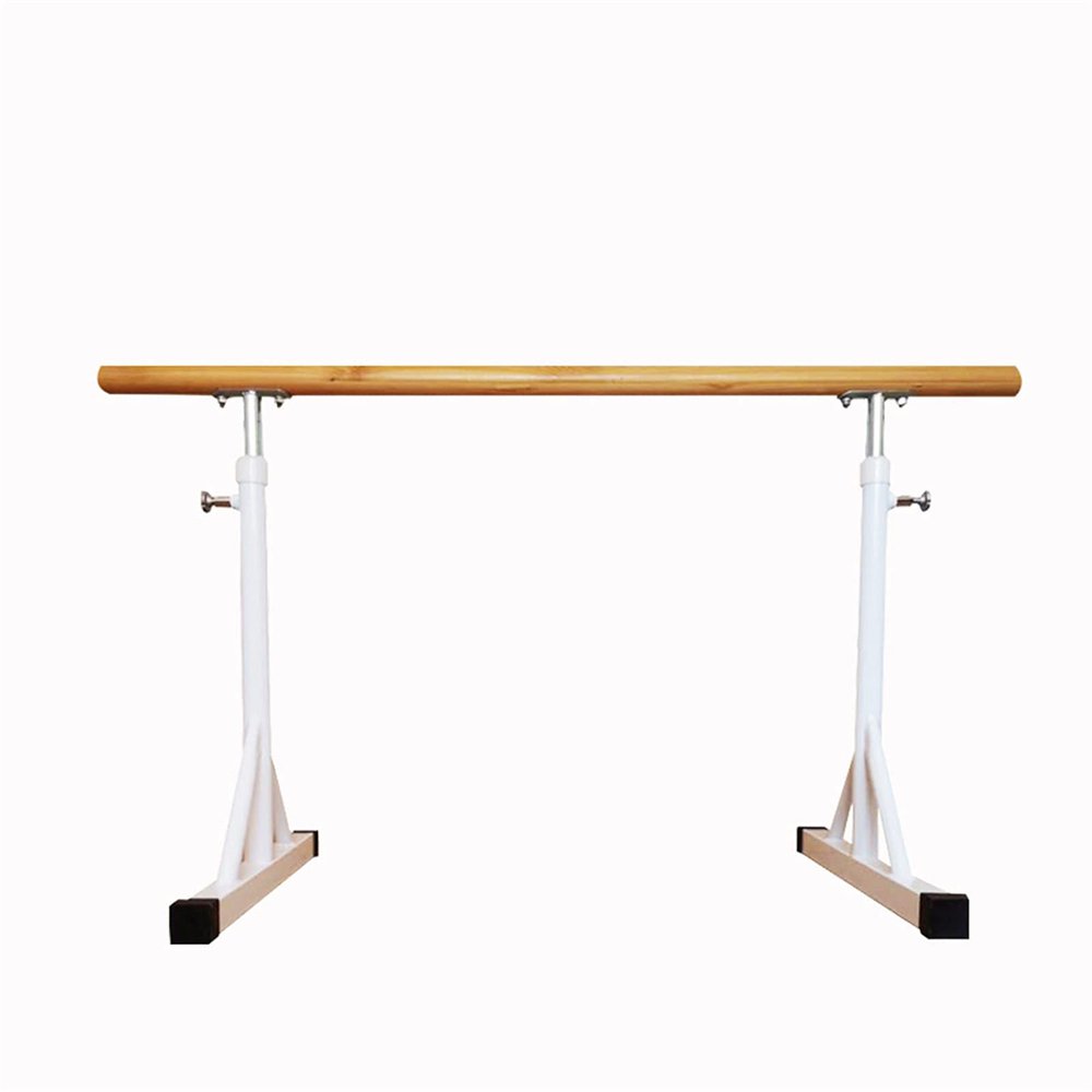 Portable Ballet Barre for Home, Adjustable Wooden Barre for Dance, Stretching and Ballet Training, for Children or Adults (150 cm, White; White 100 cm)