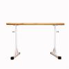 Portable Ballet Barre for Home, Adjustable Wooden Barre for Dance, Stretching and Ballet Training, for Children or Adults (150 cm, White; White 100 cm) view 1