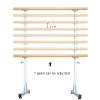 Portable Ballet Barre for Home, Adjustable Wooden Barre for Dance, Stretching and Ballet Training, for Children or Adults (150 cm, White; White 100 cm) view 2
