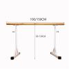 Portable Ballet Barre for Home, Adjustable Wooden Barre for Dance, Stretching and Ballet Training, for Children or Adults (150 cm, White; White 100 cm) view 3