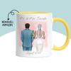 Kiddle-Design Personalized Yellow Wedding Mug with Names view 2