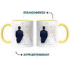 Kiddle-Design Personalized Yellow Wedding Mug with Names view 3