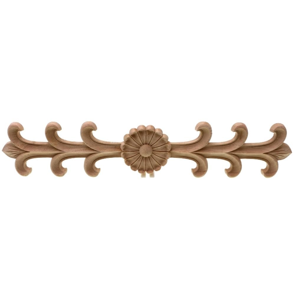 Unpainted Wooden Globe Carving Appliqués for Beds, Windows, Furniture and Cabinets