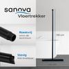 Sanova Luxury 2-in-1 Shower Squeegee Set, Matte Black view 2