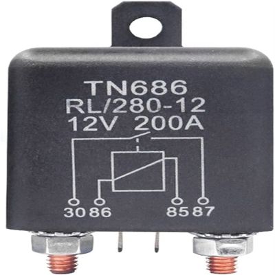 AOHRO Automotive Relay, High-Current Starter Relay, 200 A/100 A, 12 V/24 V