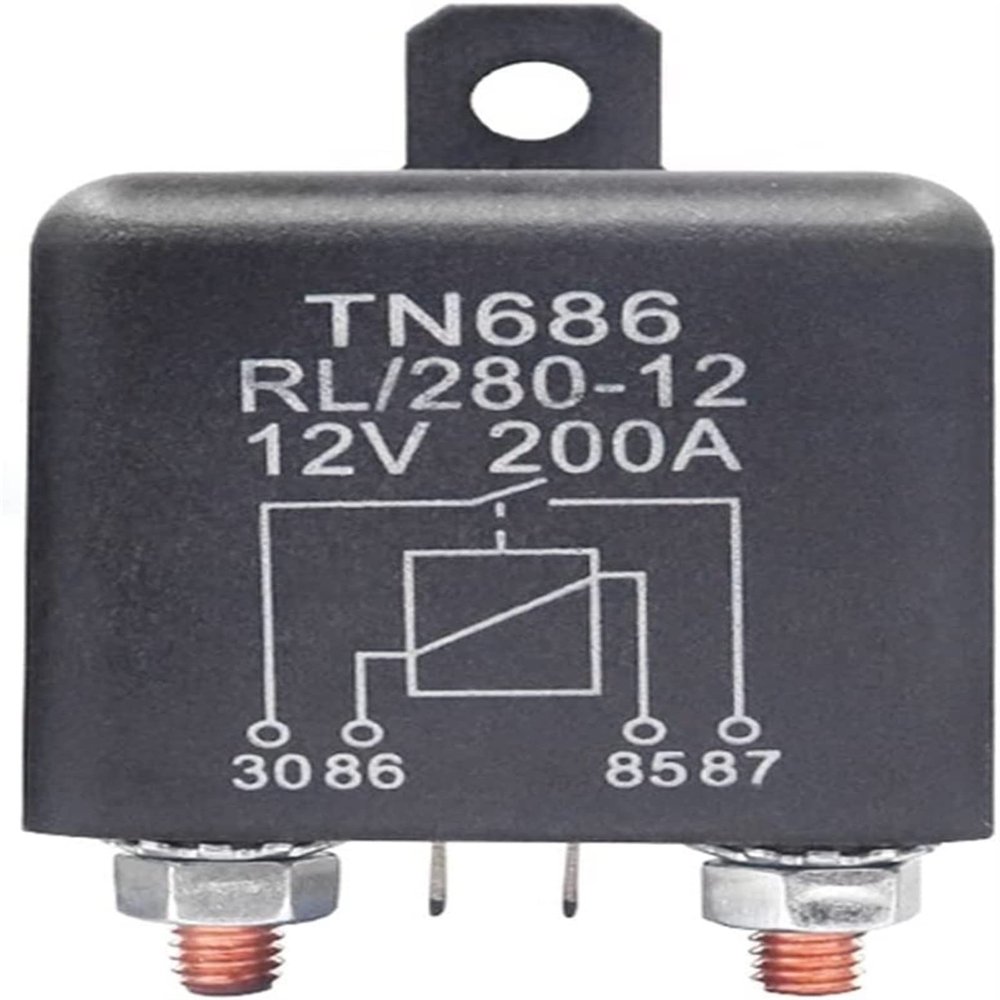 AOHRO Automotive Relay, High-Current Starter Relay, 200 A/100 A, 12 V/24 V