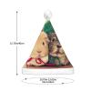 OPSREY Cute Guinea Pig Printed Adult Light-Up Christmas Hat view 4