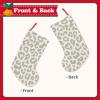 DENMER Brown Leopard Pattern 45.7 cm Christmas Stockings, Durable and Vibrant, for Holiday Decorations and Gift Bags view 2