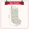 DENMER Brown Leopard Pattern 45.7 cm Christmas Stockings, Durable and Vibrant, for Holiday Decorations and Gift Bags view 3