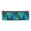 Leather Pen and Pencil Case with Tropical Palm Leaves view 2