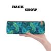 Leather Pen and Pencil Case with Tropical Palm Leaves view 4