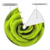 Green Rose Christmas Tree Skirt, 76.2 cm, with Pom-Pom Trim view 2