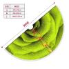 Green Rose Christmas Tree Skirt, 76.2 cm, with Pom-Pom Trim view 3