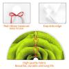 Green Rose Christmas Tree Skirt, 76.2 cm, with Pom-Pom Trim view 4