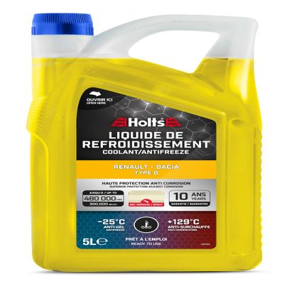Holts HAFR0004B Type D Coolant Antifreeze for Renault and Dacia, 5 L