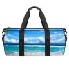 Blue Ocean Tropical Palms Sports Duffel Bag, Multicolor view 1