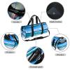 Blue Ocean Tropical Palms Sports Duffel Bag, Multicolor view 2