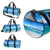 Blue Ocean Tropical Palms Sports Duffel Bag, Multicolor view 3